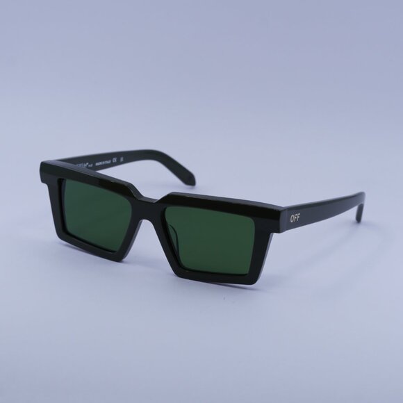Off-White OERI142 WINDSOR 5655 Sunglasses Green Square Frame, Green Lenses - Picture 5 of 10